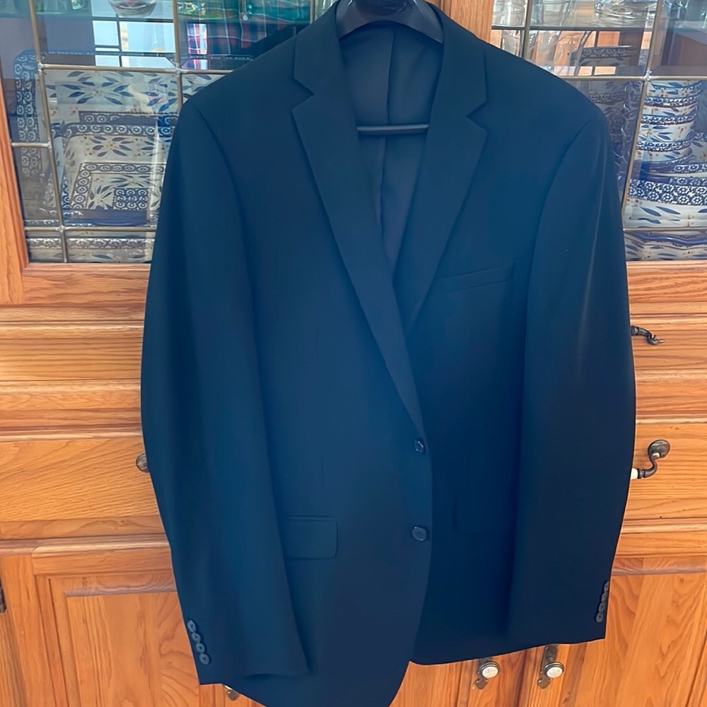 Men’s Van Heusen Flex 44 Long Jacket with Pants 34W x 32L Pants, Slim Fit
